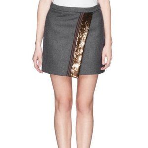 New J Crew Origami Wool Mini Skirt